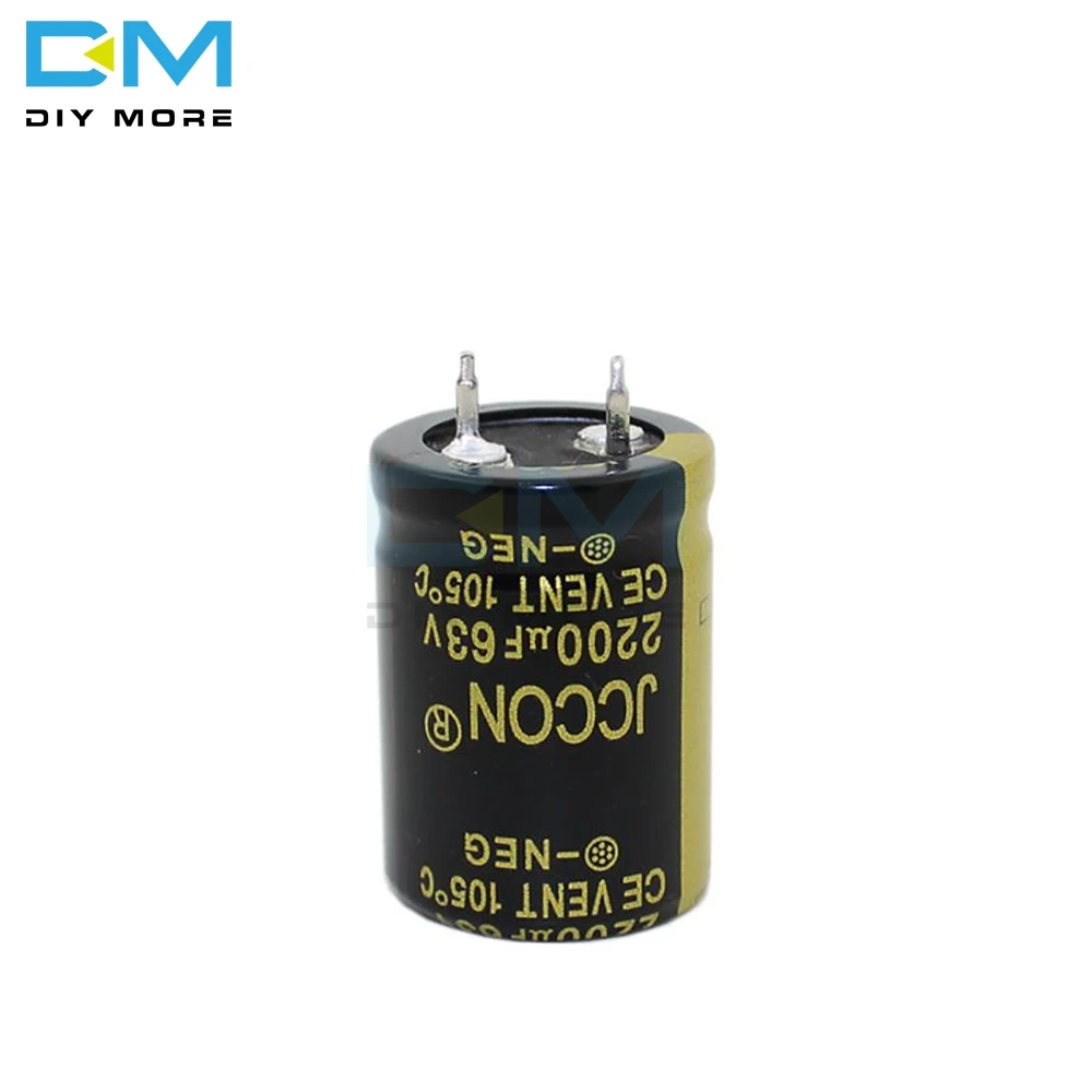 63V 2200 мкФ 22X30mm 22X30 алюминиевый электролитический конденсатор высокая частота низкое сопротивление через отверстие конденсатор 22*30mm diymore