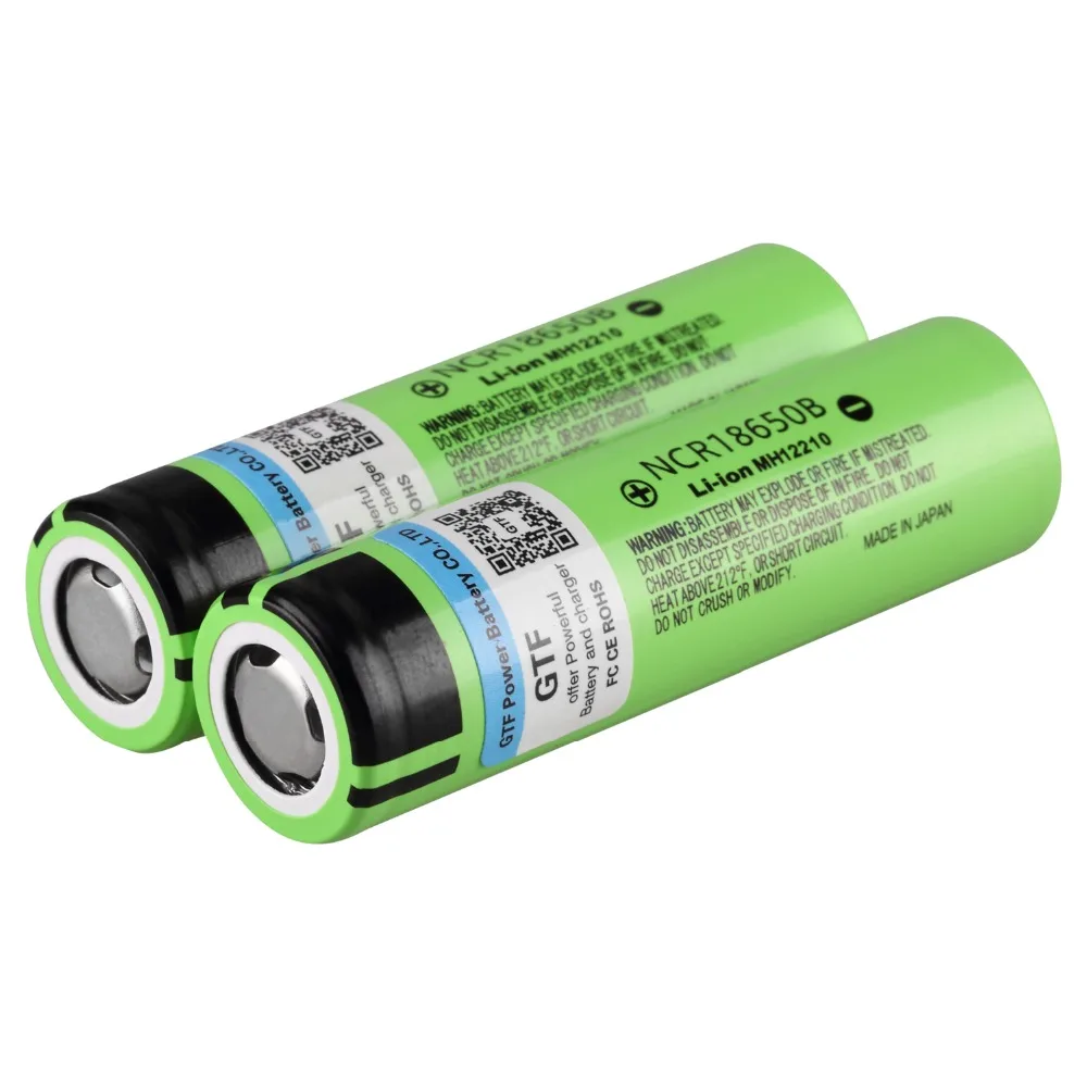 4 шт 100% Оригинал 3 7 V 3400 mah 18650 Батарея NCR18650B литиевых Перезаряжаемые для фонарика + 1