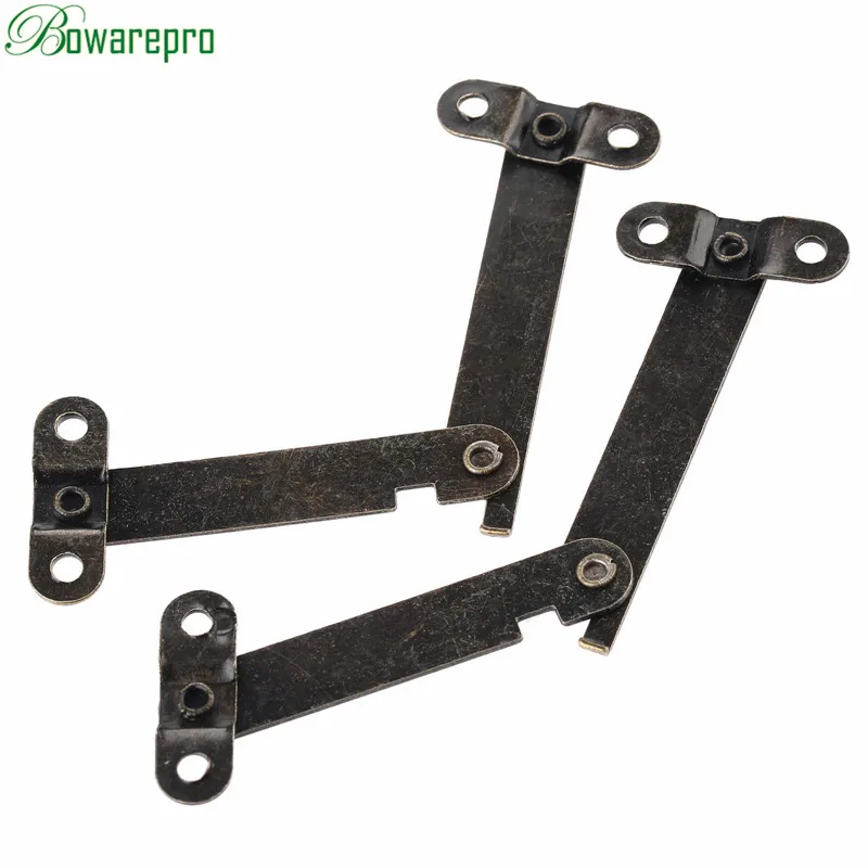 bowarepro 6PCS Cabinet Cupboard Door Furniture Lift up Strut Lid Flap Stay Support Hinge Box Hardware 61*11mm | Обустройство дома