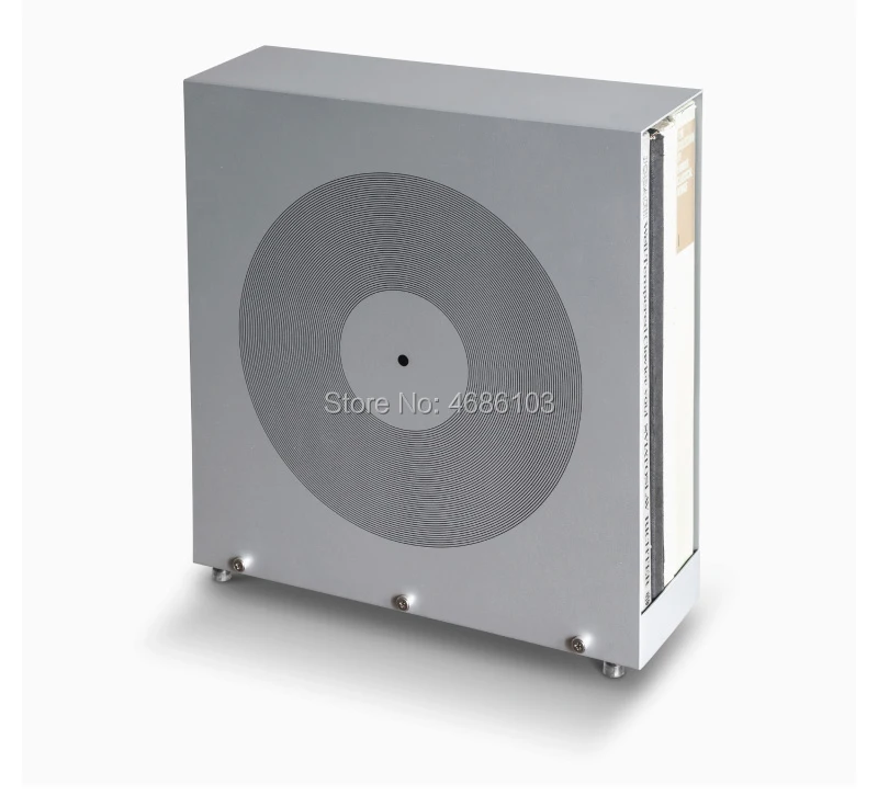 Серый куб cd коробка серая квадратная черная резиновая полка для записи, CD Дисковая полка, специальная LP черная резиновая полка для графического фона