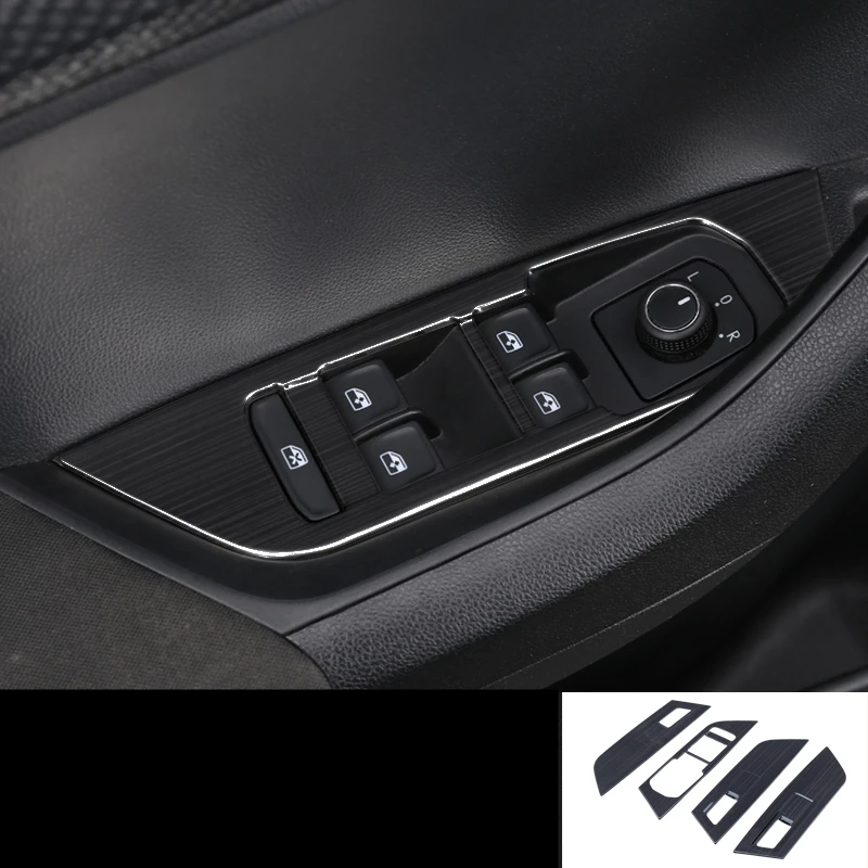 Style 7 Для SKODA KAROQ черный цвет интерьер автомобиля полный молдинги отделка наклейки автомобильные чехлы из нержавеющей стали автомобильные аксессуары - Цвет: Style 7