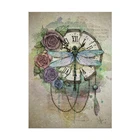 5D DIY квадратная круглая алмазная живопись Стрекоза и цветок вышивка крестиком Алмазная Вышивка Узор Стразы домашний декор J0524