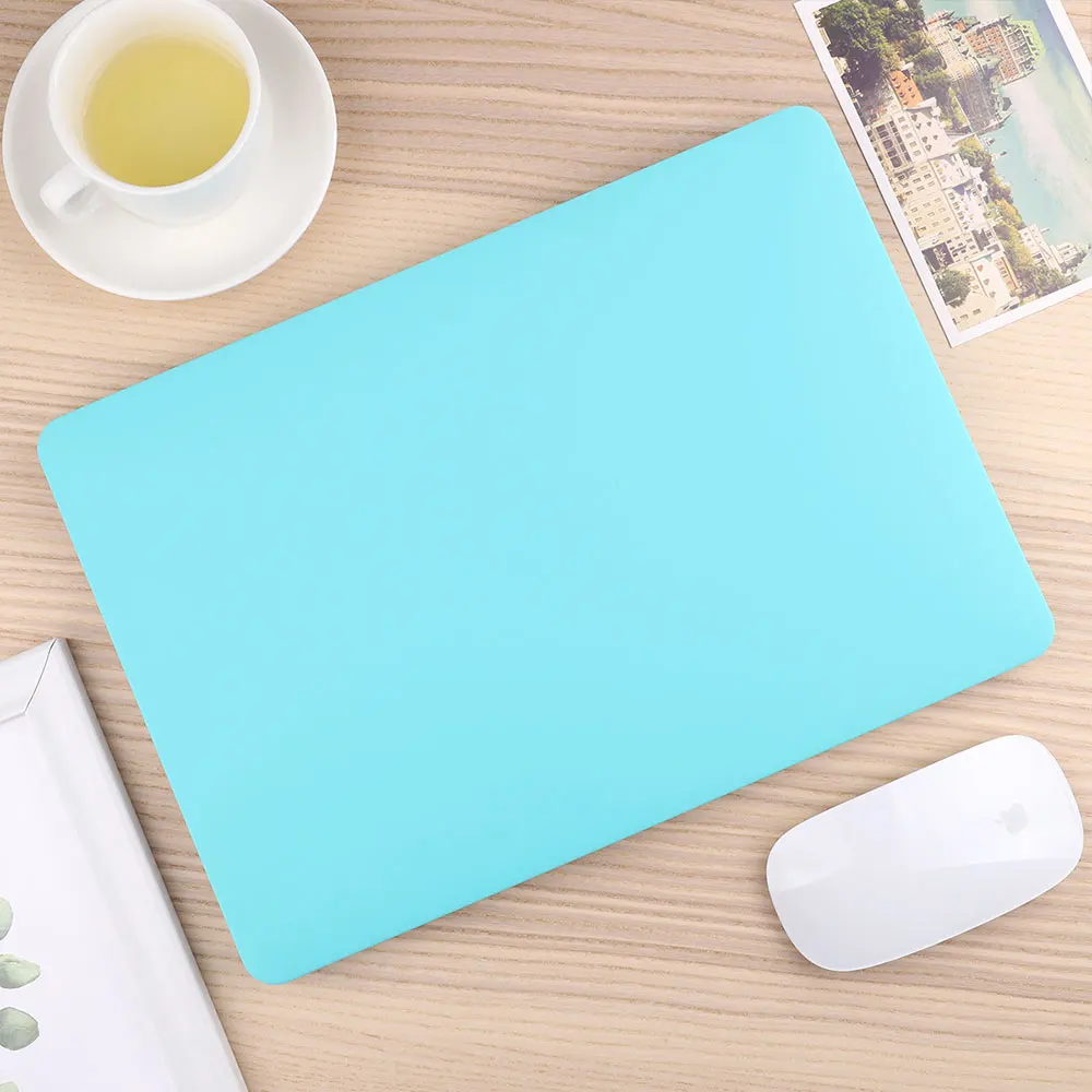 Matte Cyan Для MacBook Pro Air retina 11 12 13 1" Кристальный и матовый чехол для ноутбука для Macbook Pro 13 15 16 Touch Bar A2159 A1989 A2141 - Цвет: Matte Cyan