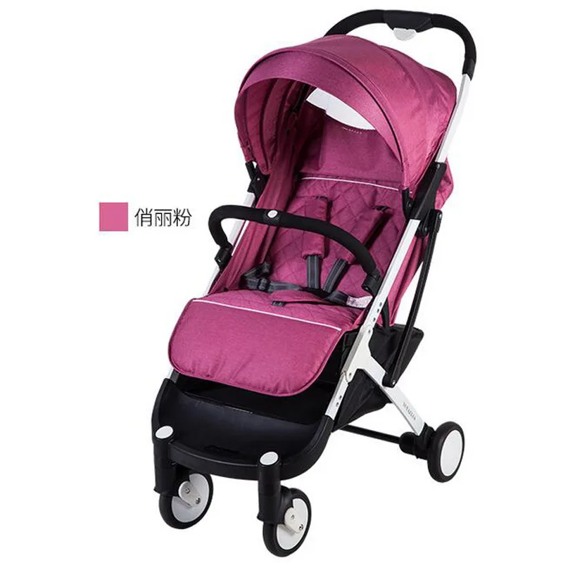 rose pink Быстрая! 12 подарков yoya Plus, модель, система для путешествий, брендовая коляска для новорожденных, супер светильник, тележка для посадки прямо в автомобиль - Цвет: rose pink