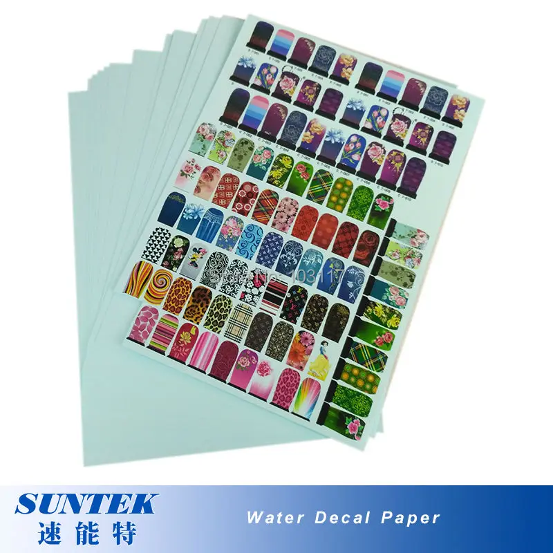 (50 шт./лот) Лазерная синяя подложка переводная печать бумага A4 водная для стекла