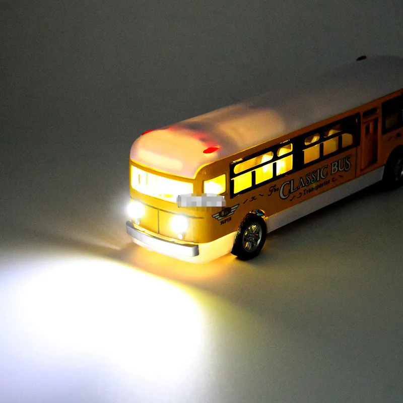 1:32 тяговые автомобили из сплава школьные автобусы высокой имитации литье