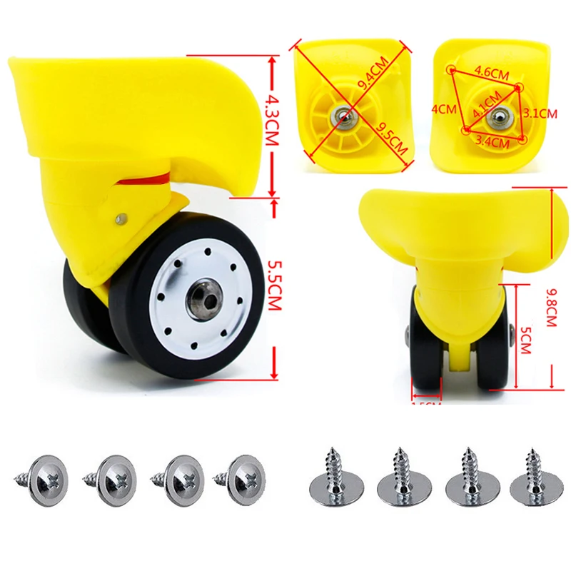 1 пара левый правый чехол на колесиках маленький универсальный для путешествий
