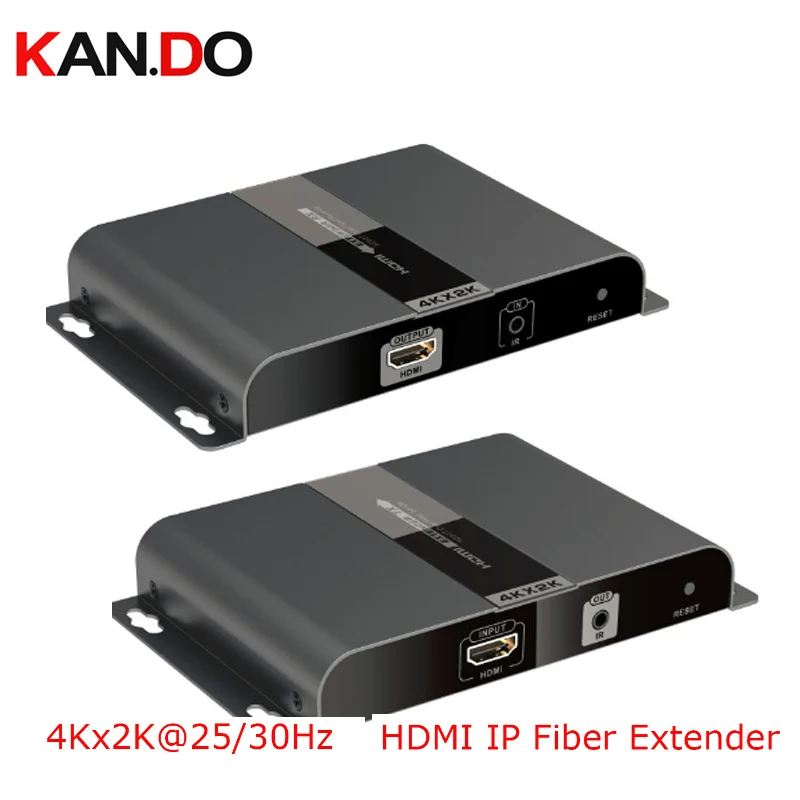 378 4K 4KX2K Hdbitt HDMI Over IP волоконно оптический расширитель передача x 2K @ 25 / 30Hz 3D глубокий