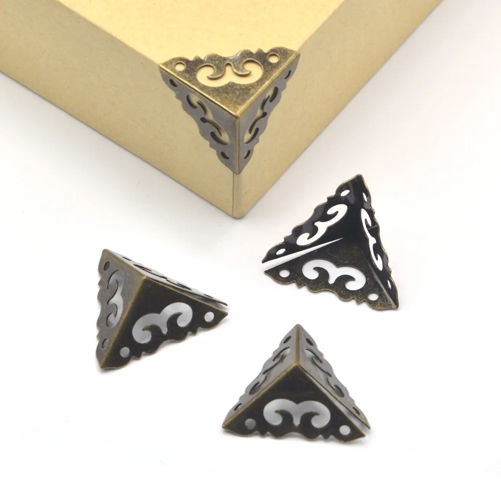 KALASO 20 шт. антикварная шкатулка для украшений угловой Деревянный чехол Угловой