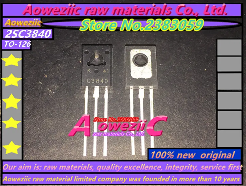 Aoweziic 100% new original 2SC3840 C3840 TO-126 Triode 600V 1A 15W | Электронные компоненты и принадлежности