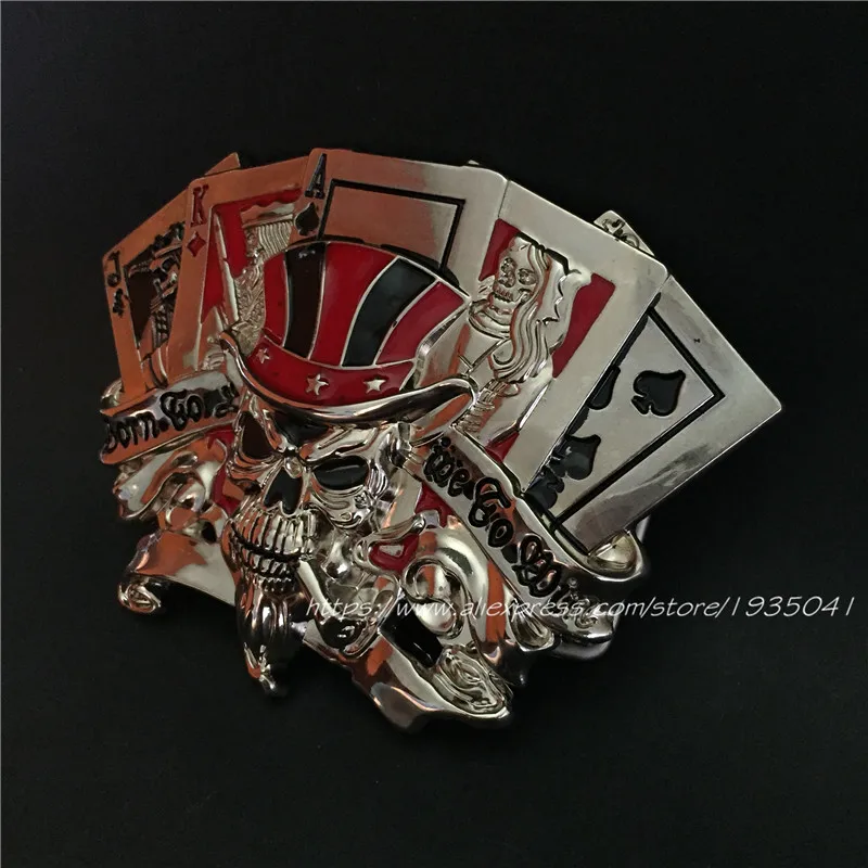 Роскошная металлическая пряжка для ремня в виде черепа розницу модные пряжки