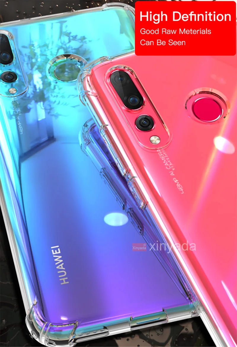 Прозрачный чехол для huawei Honor 9X Премиум чехол мягкий бампер Противоударная Подушка раковина Силиконовый ТПУ чехол