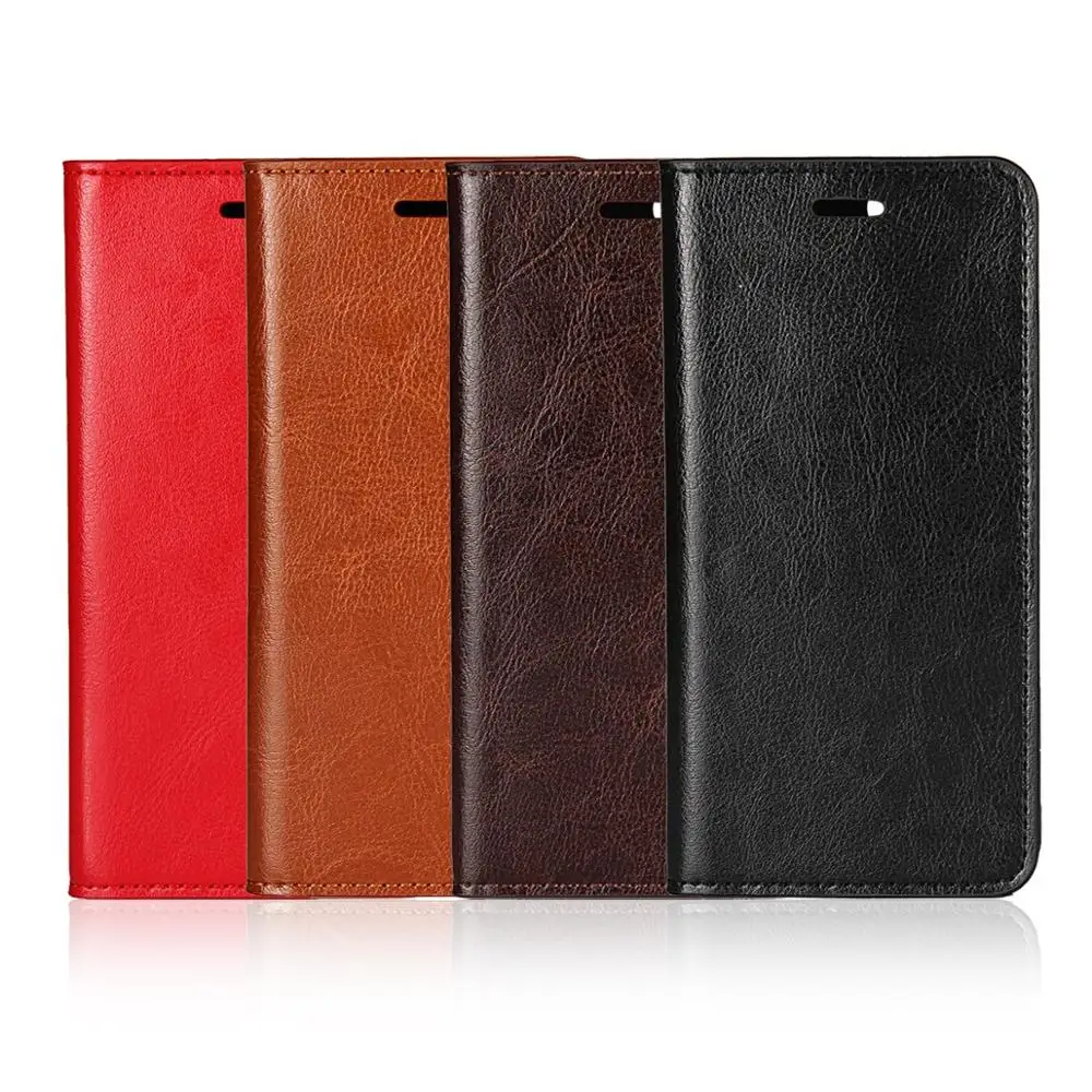 

2019 Vintage Flip Genuine Leather Cover For One Plus 5T Business Wallet Real Cowhide Phone Pouch Case For OnePlus 5 Card Pocket