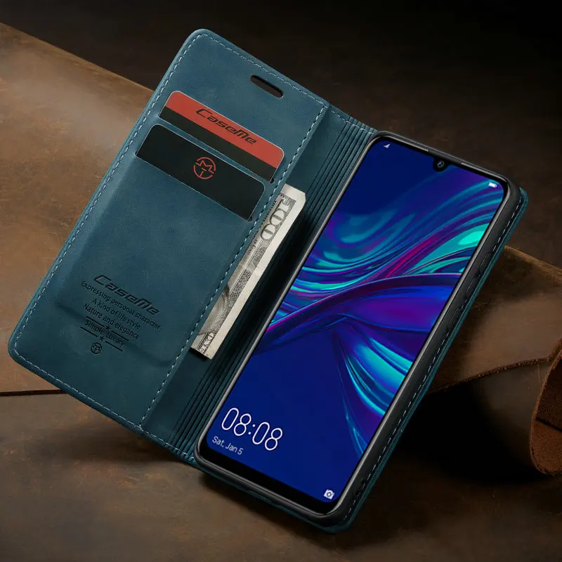 Оригинальный чехол кошелек для Huawei P Smart 2019 Роскошный деловой Чехол книжка из
