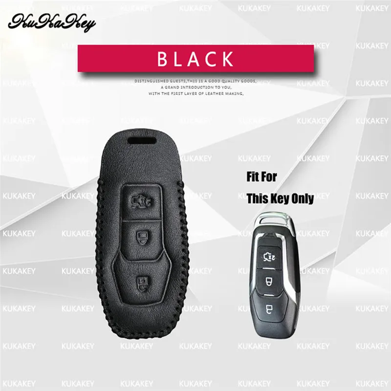 Чехол для смарт ключей автомобиля чехол из натуральной кожи Ford Mondeo Mk4 MK3 Focus 2 3 C Max