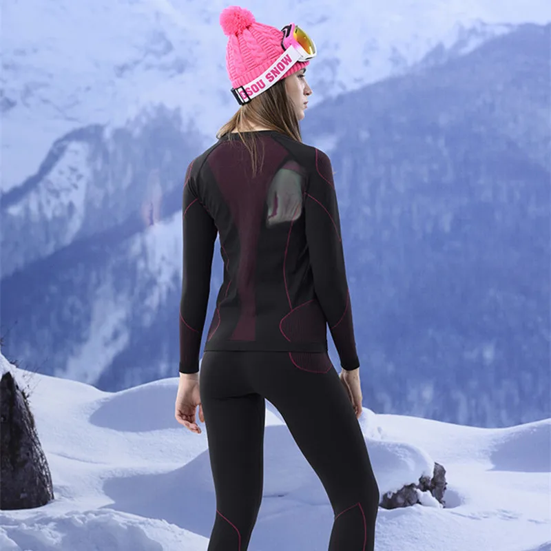 GSOU SNOW Brand лыжное нижнее белье для женщин и мужчин подштанники катания на лыжах