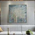 Настенная картина с абстрактом постеры с масляной живописью и принтами, холст, абстрактная картина с деревьями, декоративные картины для гостиной без рамки
