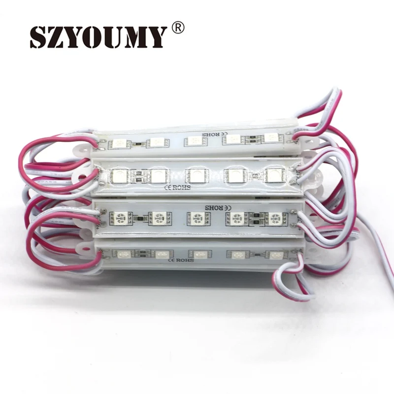 SZYOUMY 1000 шт 5 LED модуль 5050 SMD синий/зеленый/красный/белый/wartm белый водонепроницаемый