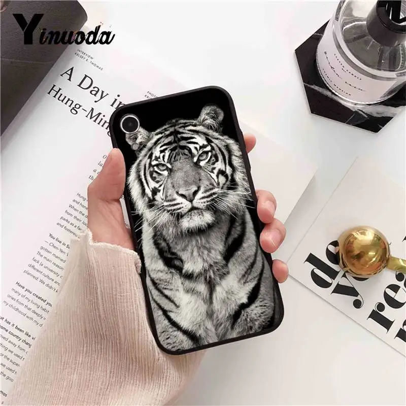 Yinuoda Русская версия Волк тигр Лев Леопард медведь чехол для телефона iPhone 6S 6plus 7 7plus