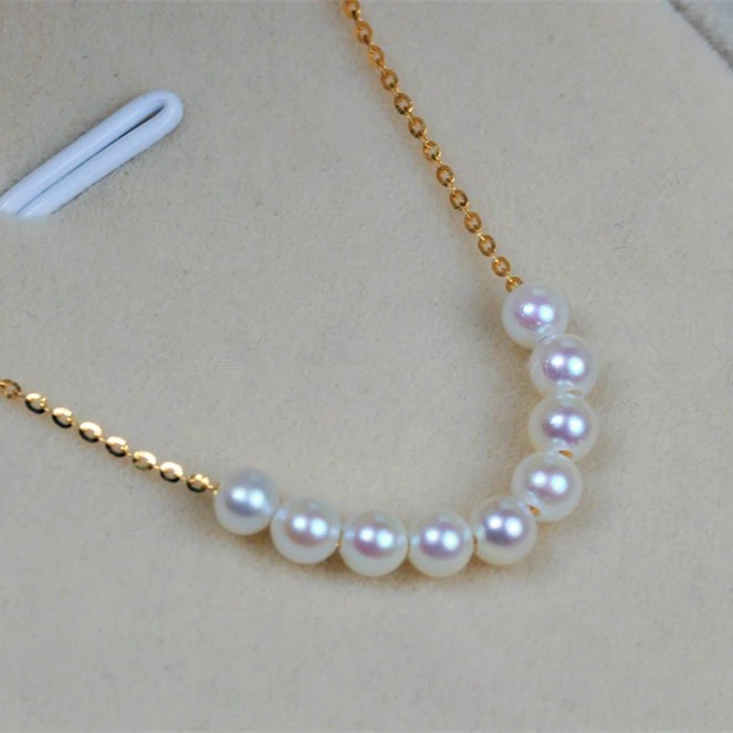 Женское ожерелье из серебра 925 пробы с натуральным пресноводным жемчугом|natural pearl