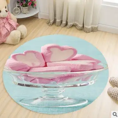 

Basketball Round Carpet Living Room Parlor Children Kids Bedroom Chair Rugs Toilet Bathroom Mat Boy Decorations Carpet tapetes