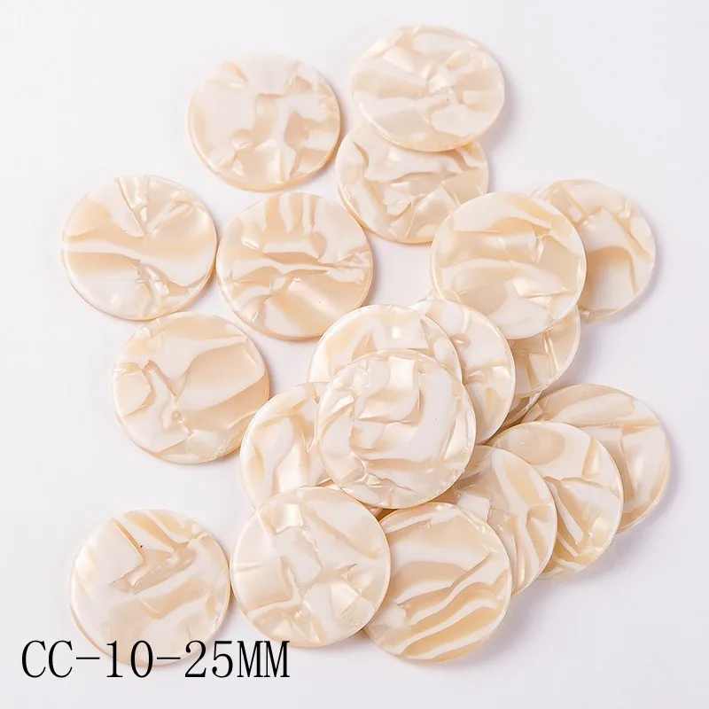 CC-10-25MM Taidian акриловый кабошон для изготовление сережек круглый ацетат пластина плиты грузовых автомобилей с отверстиями 23/25/27 мм 10 шт./лот - Цвет: CC-10-25MM