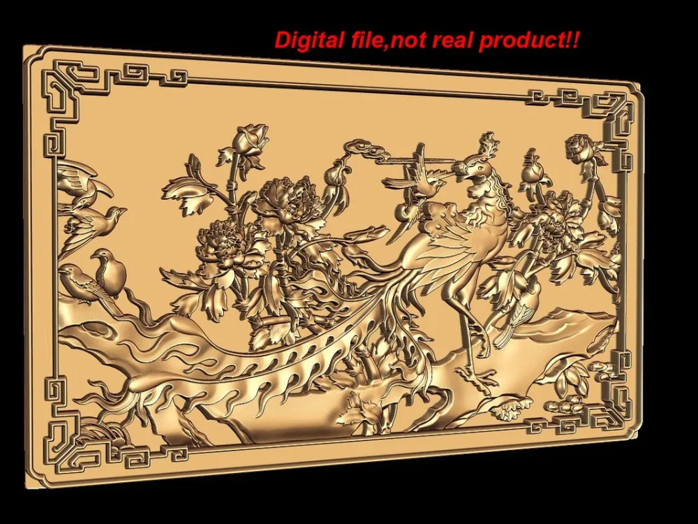 3D-рельеф для гравировки фрезерного станка с ЧПУ в формате STL совместим Artcam Rhino