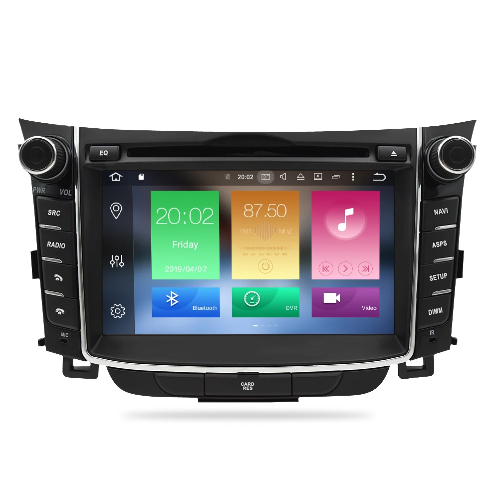 4 ГБ Android 9,0 автомобильный стерео dvd-плеер gps ГЛОНАСС навигация для hyundai I30 Elantra GT 2012+ видео мультимедиа радио головное устройство