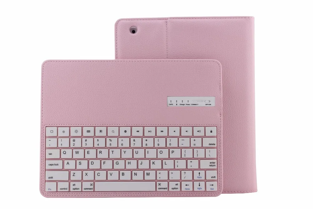 Снимите Беспроводной Bluetooth клавиатура чехол для Apple iPad 2/3/4 iPad2 iPad3 iPad4 9,7 крышка с Экран защитная пленка стилус