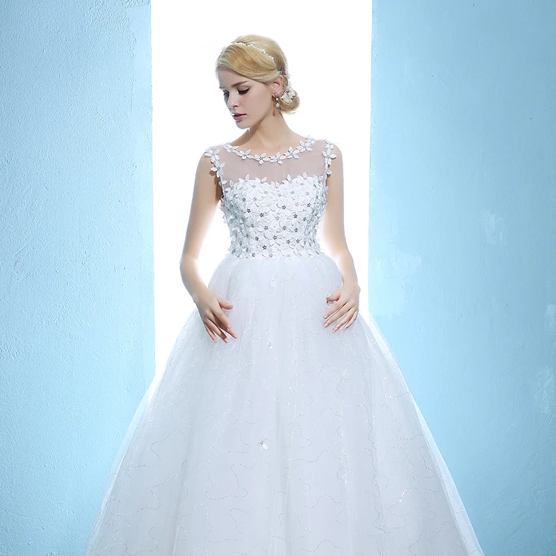 Elegant Vintage Slim Pregnant Flower Wedding Dresses See Through Maternity Bridal Gowns Formal Vestido De Noiva 403 | Свадьбы и