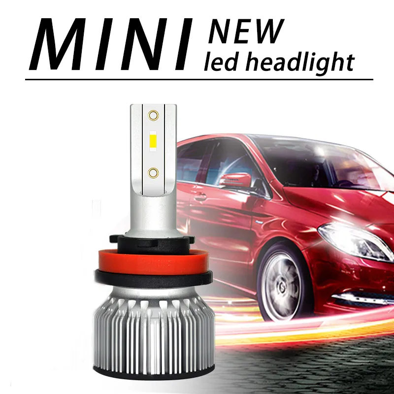 1 шт. автомобильная лампа H7 LED H4 Светодиодная H11 H8 H1 CSP фара противотуманная HB3 9005 9006
