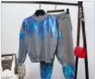 Серый Amolapha для женщин ручной работы Sequines вязаный пуловер+ брюки 2 шт. комплекты одежды Зимние трикотажные спортивные костюмы - Цвет: Серый