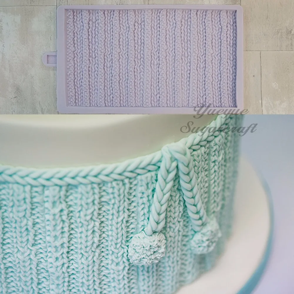 Yueyue Sugarcraft силиконовая форма для вязания помадки кружева инструменты украшения