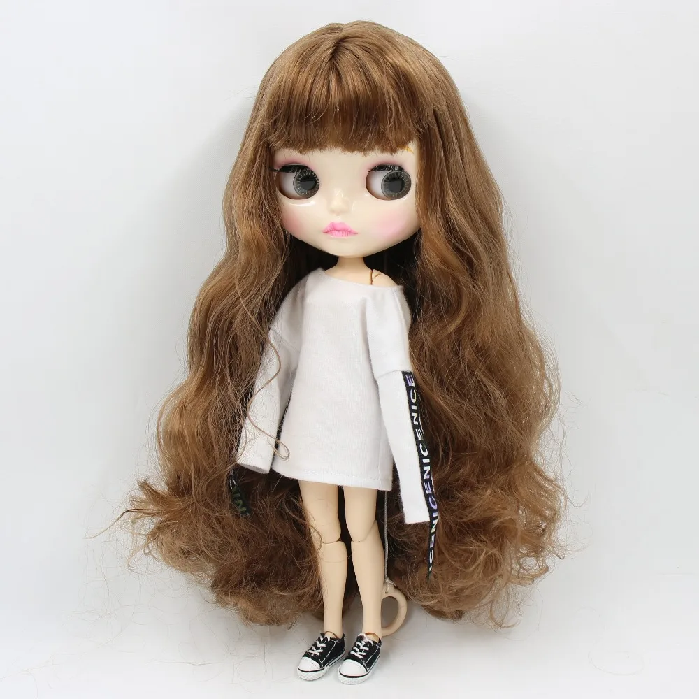 Ледяная фабрика blyth кукла каштановые волосы соединение тела bjd 30 см BL9158 bjd блестящая кукла лица