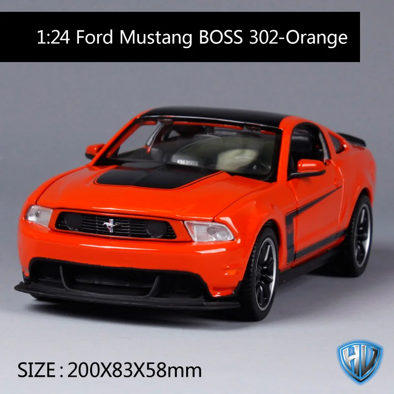 Maisto 1:24 mustang boss 302 автомобиль литье под давлением для ford охлаждение черный