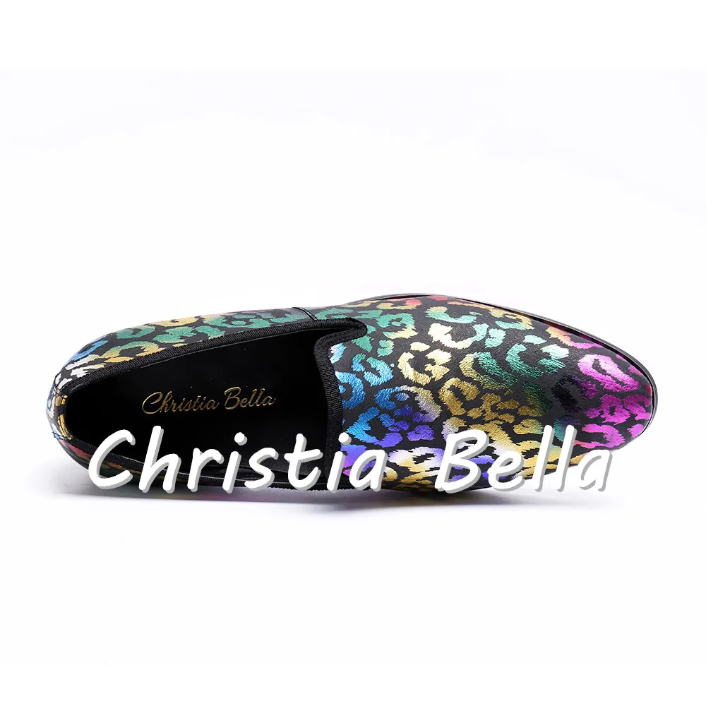 

Christia Bella Casual Genuine Leather Men Flats Designer Shoes Plus Size 38-47 New Men's Fashion Italian Luxury Men Loafers