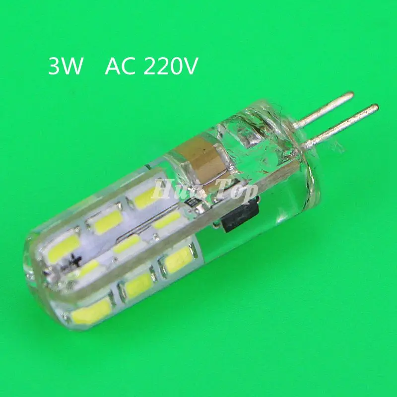 5 шт. оптовая продажа 3 Вт 6 SMD 3014 Хрустальная Светодиодная лампа для кукурузы AC/DC12V