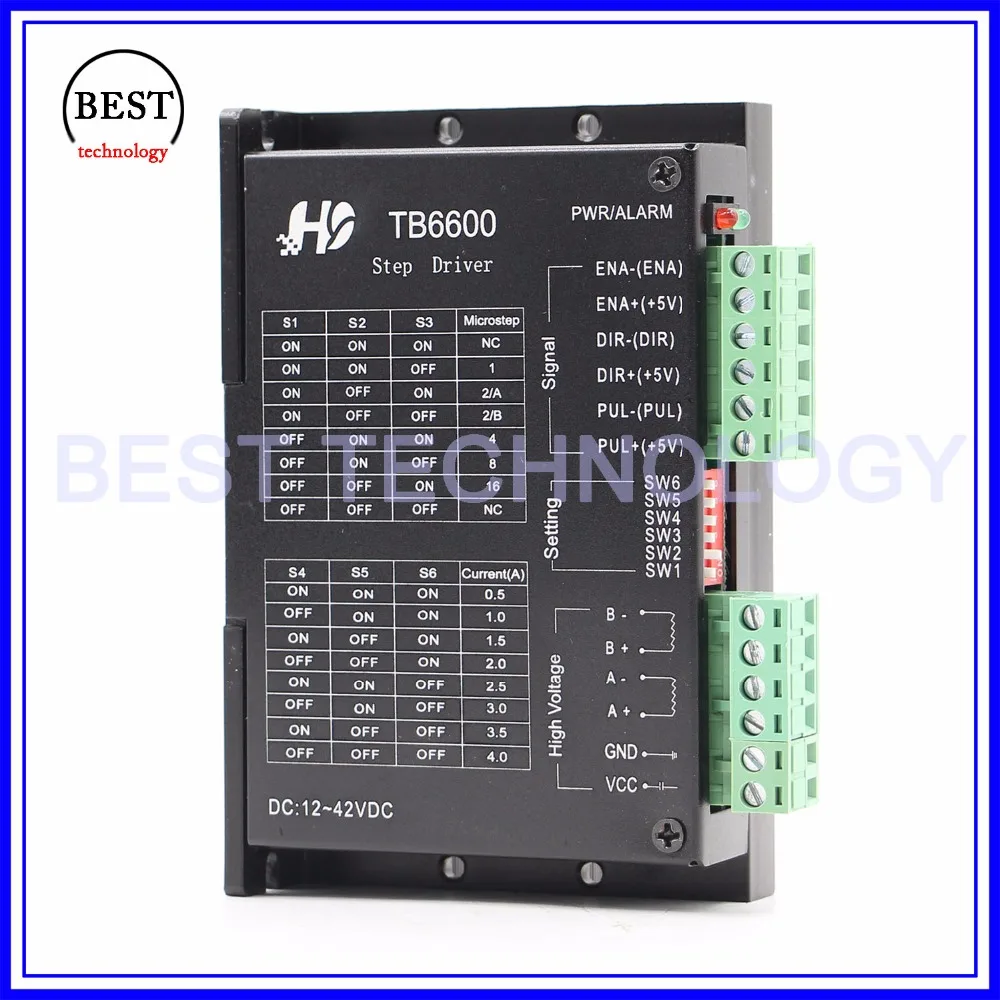 TB6600 Драйвер шагового двигателя Microstep16 DC12 42v 0 5 4a шаговый двигатель используемый