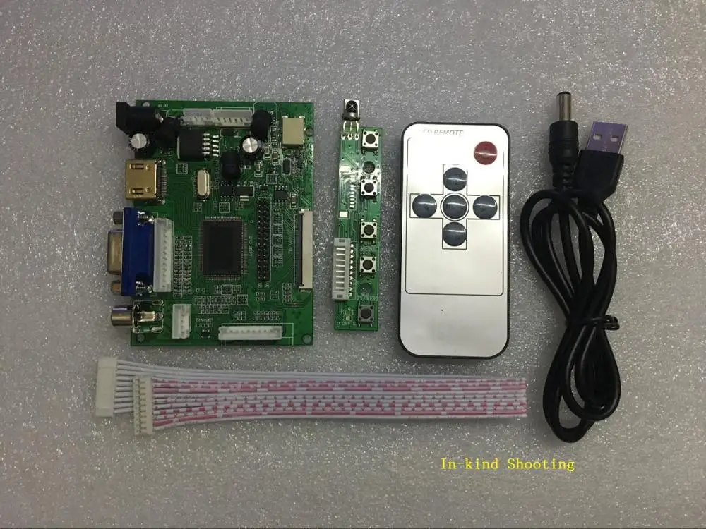 ЖК плата контроллера TTL LVDS HDMI VGA 2AV 50 PIN для AT070TN94 92 Поддержка автоматически Raspberry Pi
