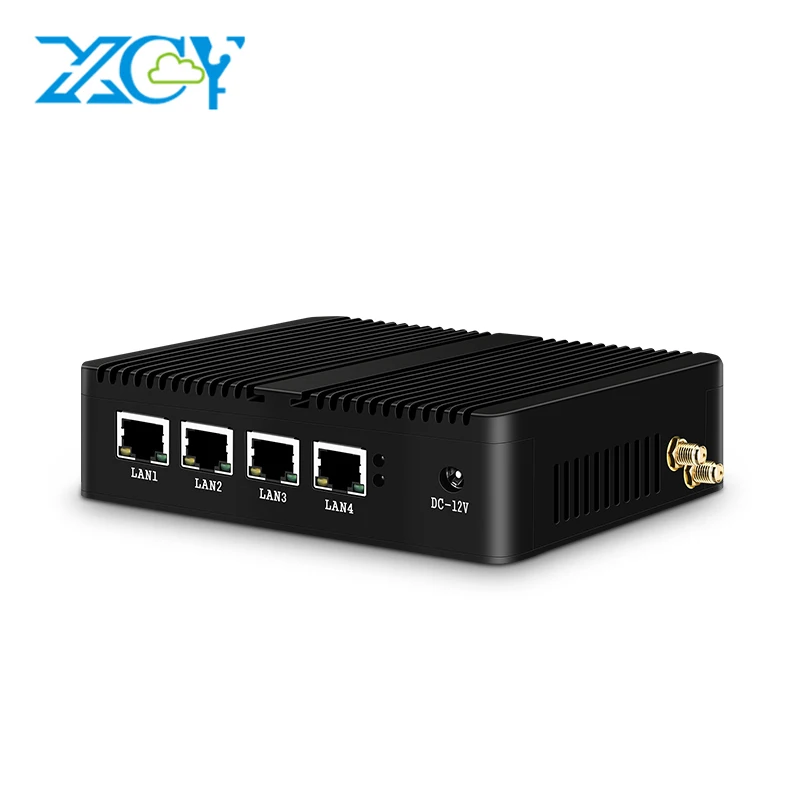 Безвентиляторный мини-ПК 4* гигабитная LAN Celeron J1900 четырехъядерный маршрутизатор для межсетевого экрана PFsense Windows 7 Wifi Hdmi промышленный ПК компьютер мини