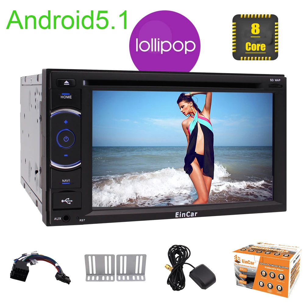 Android 5 1 радио и GPS для автомобиля Bluetooth 6 2 &quotСенсорный Стерео мультимедийный плеер