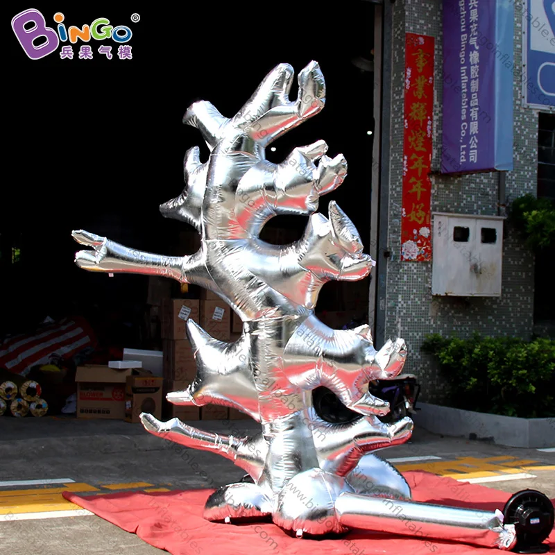 

Free shipping 2.6 meters high silver inflatable coral for decoration vivid blow up coral model for ocean theme display toys