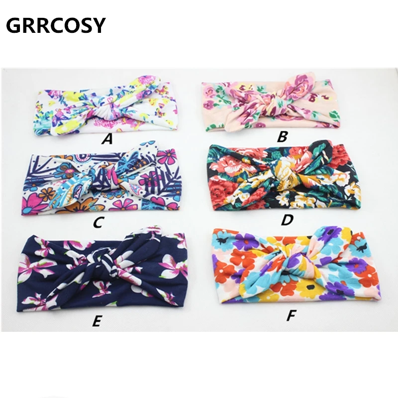 GRRCOSY Baby Headwear Flower Newborn Infants Accessories Head Wraps Turban Headband |
