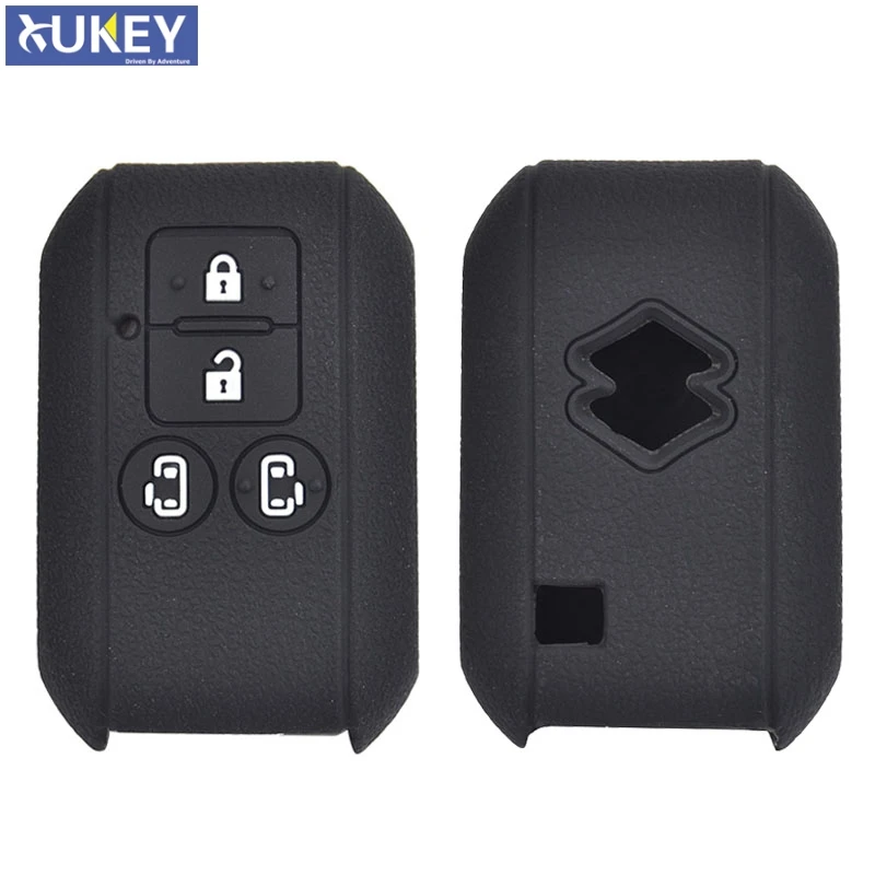 

For Suzuki Swift Wagon Spacia Jimny Sierra Silicone Remote Key Case Fob Shell Cover Skin Holder 4 Button 2016-2018 2019
