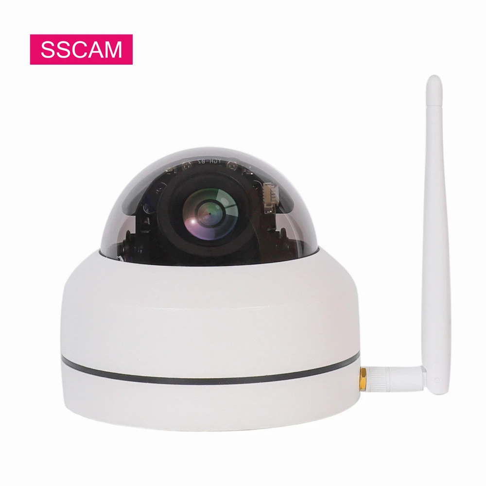 

Mini Dome WiFi PTZ Camera Pan Tilt 4XZoom High Resolution 2MP 5MP Wireless Infrared IP Indoor Camera CamHi APP 30M Night Vision