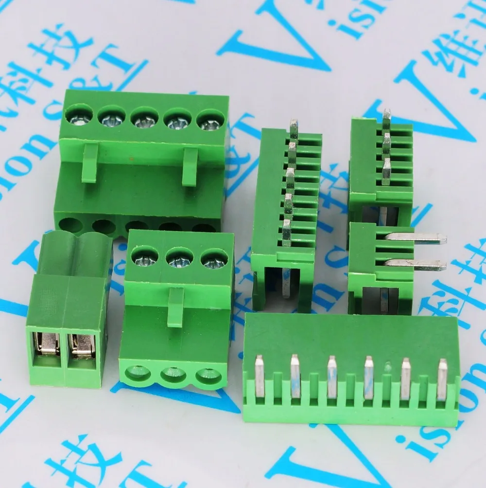 10 компл./лот Green KF/MG HT3.96 2P 3/4/5/6/7/8 терминал|2p terminal|terminator 6terminator 4 |