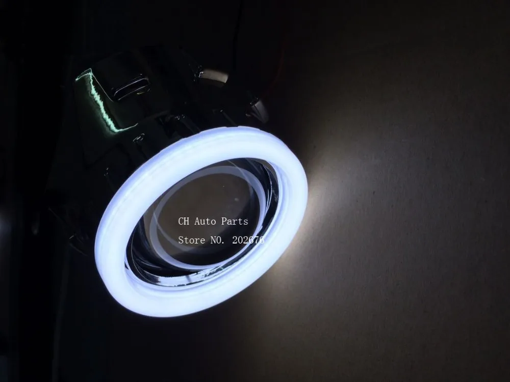 DLAND собственный светодиодный ангельский глаз Мини HID проектор линза 2 5 дюймов V4