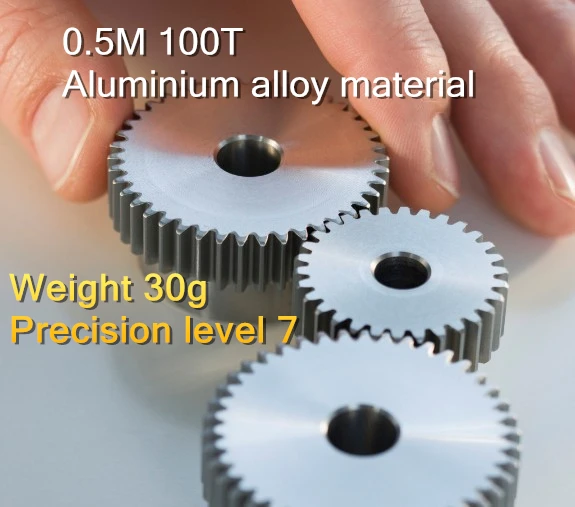 1 шт. 0 5 M 100T алюминиевая Шестерня M4 Jackscrew внутреннее отверстие для 6 35 7 8 10 12 мм или