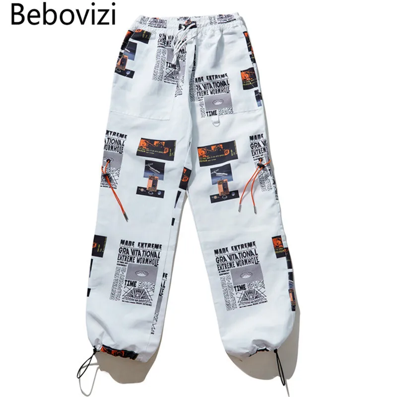 Bebovizi хип-хоп штаны с принтом в виде звезд мужские уличные спортивные Harajuku модные