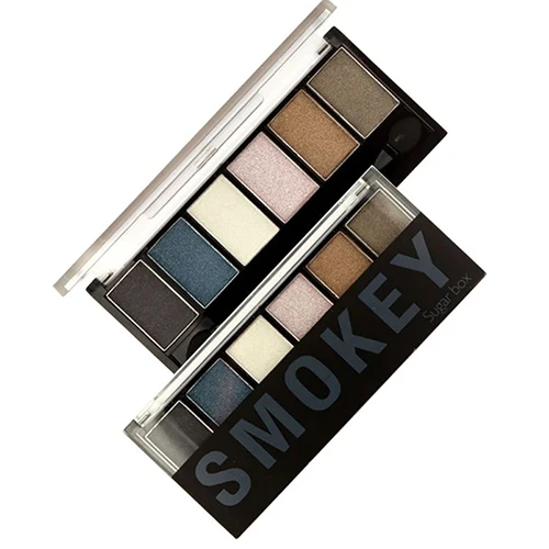 6 цветов Glamorous Smokey Eye блеск Тени для век Палитры Макияж косметический |